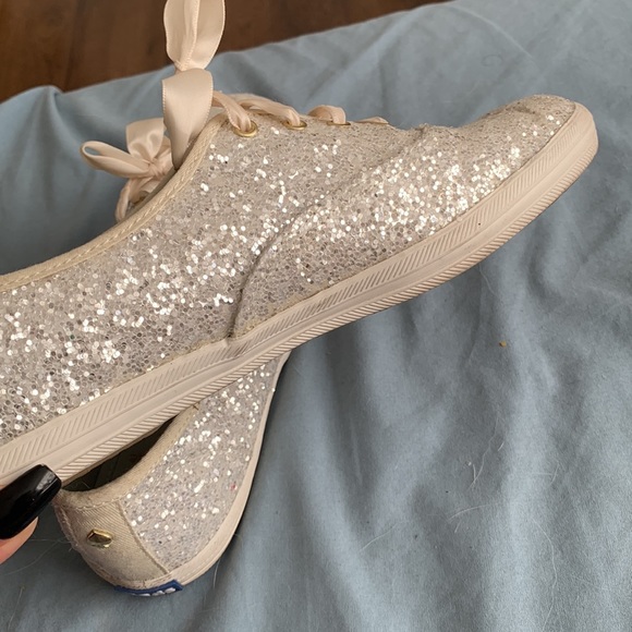 Glitter Keds X Kate Spade 8.5 white - Picture 5 of 6